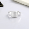 wholesale S925 silver retro antique polished brushed trendy minimalist fashion literary open-end ring-0-3