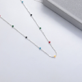 wholesale S925 silver fashionable and elegant multicolored bead chain-0-1