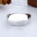 wholesale S925 Sterling Silver Irregular Oval Letter Love Open Ring,-0-3