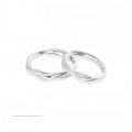 wholesale 925 Sterling Silver Minimalist Möbius Ring Couple Set, Luxury Modern Band for Her/Him, 520 Gift for Boyfriend/Girlfriend-0-4