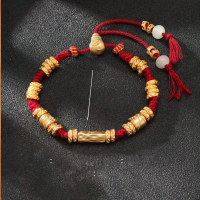 wholesale S925 Silver Fashion Korean and Japanese Style South Red Agate Golden Flower Ins Trend Internet Celebrity Personality Trendy Earrings and Ear Clips-YFR360M/approx. 5.8g 925 silver