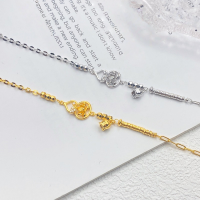 wholesale S925 Silver Artisan Lotus Gourd Lily of the Valley Broken Silver Bracelet Fashion Minimalist National Trend Niche Design Jewelry-Gourd Bracelet Gold &gt; 925 Silver