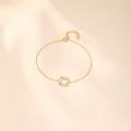 wholesale S925 Sterling Silver Rose Flower Ring Bracelet With Zirconia, Korean Minimalist Design, Versatile And Chic-0-3