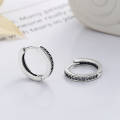 wholesale S925 Sterling Silver Korean-style Simple and Minimalist Row Diamond Elegant and Versatile Fashion Earrings Ear Cuffs-0-2