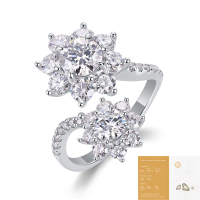 wholesale S925 silver Nalan Korean-style minimalist geometric circular open ring finger ring J0899-s925 silver ring Adjustable opening