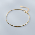 wholesale S925 silver plated gold women's Korean-style minimalist snake chain bracelet jewelry S3233-0-0