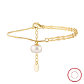 wholesale S925 Sterling Silver Cloud-Pull Anklet, Natural Rice Pearl Bracelet, Freshwater Pearl, Direct from Manufacturer, Wholesale-0-0