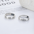 wholesale S925 silver retro antique auspicious and artistic engraved open ring with a meaningful design-0-2