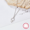 wholesale S925 Sterling Silver Small Cross Pendant Choker Necklace for Women, Minimalist Layering Chain, Wholesale-0-1