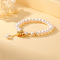 wholesale S925 Sterling Silver Ethereal Lily of the Valley Natural Freshwater Pearl Bracelet for Women, High-End Minimalist Wholesale Strand-0-1