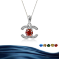 wholesale S925 Sterling Silver Cross-Border Live Streaming Women's Necklace with 1-Carat D Color Moissanite, Exuding a Sophisticated and Elegant Style-0-9