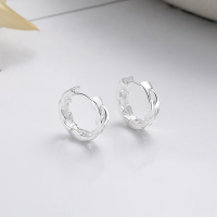 wholesale S925 Sterling Silver Geometric Chain Design Ear Cuff, Trendy and Edgy Style, Unique and Niche Unisex Earrings-327HR/approx. 2.8g>925 silver