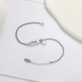 wholesale S925 Sterling Silver Korean Style Adjustable Capsule Smile Letter Charm Bracelet Hot Selling Jewelry-0-2