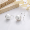 wholesale S925 silver brushed metal, Yun Chao Xuan's wish-fulfilling spherical design fashionable literary commuter earrings for women-0-2