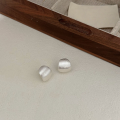 wholesale S925 Sterling Silver Matte Frosted Stud Earrings Women's Korean Spring New Ins Trend High-End Minimalist Niche Earrings-0-1