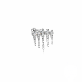 wholesale S925 Sterling Silver Rhinestone-studded Chain Tassel Earrings, Light Luxury Fashion-0-6