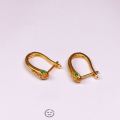 wholesale Metal S925 gold-plated finished semi-finished ear studs hoop bow snake earrings DIY accessories new products-0-0