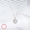 wholesale S925 silver necklace vintage minimalist high-end chain evil eye with diamond pendant women cross-border hot-selling jewelry-0-6