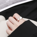 wholesale S925 Sterling Silver European and American Minimalist Ins Cross-Border Irregular Geometric Versatile Open Ring-0-3