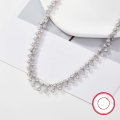 wholesale S925 Sterling Silver Cross-Border Exclusive Light Luxury High-End Beaded Zircon Necklace Banquet Foreign Trade Jewelry Wholesale for Women-0-2