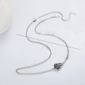 wholesale S925 Silver Retro Antique Gourd Resin Lotus Vintage Luxury Versatile Hollow-Out Design Pearl Chain-0-2