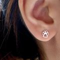 wholesale S925 Sterling Silver Animal Dog Cat Paw Stud Earrings, Amazon Bestseller, Fashionable And Minimalist-0-3