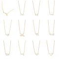 wholesale S925 Sterling Silver New Zodiac Star Pendant Necklace With Zircons, Trendy And Popular-0-0
