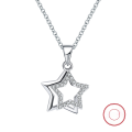 wholesale S925 Sterling Silver Cloud-Pull Jewelry Star Inlaid with Diamond Zircon Pendant Hiphop Direct from Manufacturer Wholesale-0-0