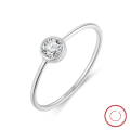 wholesale S925 Sterling Silver, 14K Gold Ring with Diamond, Douyin Internet Celebrity Same Style Bubble Ring for Women, Niche Design-0-6