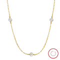 wholesale 14K Gold S925 Sterling Silver Necklace, High-end Versatile Collarbone Chain, Baroque Pearl Necklace Wholesale-0-0