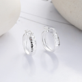 wholesale S925 Sterling Silver Gear Irregular Texture Detachable Ear Climber Earrings Women's Hip Hop Trendy Design-0-0