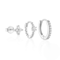 wholesale S925 Sterling Silver Classic Hoop Earrings Set For Women, High-endins。-0-7