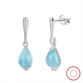 wholesale [S925 Sterling Silver] GME Set Fresh and Sophisticated Fashion Internet-Famous Turquoise Tassel Earring Accessories-0-58