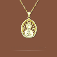 wholesale 925 Sterling Silver Dunhuang Ethnic Style Buddha Pendant Women's Necklace, Summer New Chinese Style by Yinxinghui-CT-070 K gold 925 silver