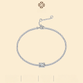 wholesale S925 Silver Moissanite Aurora Bracelet, Fashionable and Elegant, Internet-Famous Hot Sale, Simple and Chic Gift Bracelet, High-Quality Ready Stock-0-0