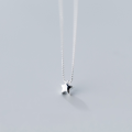 wholesale Sterling Silver Mini Star Necklace Pendant Women's Korean Style Five-Point Star Pendant Cute and Delicate Silver Collarbone Chain D4938-0-2
