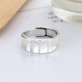 wholesale S925 Sterling Silver Textured Crinkle Ring Metal European and American Fashion Index Finger Ring Cross-Border Live Streaming Best Seller-0-4
