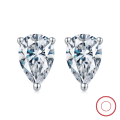 wholesale 925 Sterling Silver Jewelry, Waterdrop Zircon Stud Earrings, Fashion Classic Versatile Earrings Manufacturer Wholesale-0-0