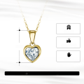 wholesale S925 Silver Cloud-Pull Jewelry 4A Zircon Inlaid Diamond Collarbone Necklace Heart Women's Versatile Neckwear Elegant-0-1