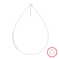 wholesale S925 Sterling Silver 4A Zircon Tennis Necklace, Plain Silver Cross Collarbone Chain, Wholesale from Manufacturer-0-4