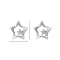 wholesale Metal: S925 Sterling Silver Cute Star Ear Studs For Women, High-end Sense, Sweet, Ins Style, Popular Luxury Sterling Silver Earrings, Adorable-0-13