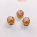 wholesale S925 Gold-Plated Enamel Drip Oil Floral Twelve Months DIY Components Crystal Jewelry Bracelet Necklace-0-16