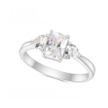 wholesale 10/14/18k White Gold, Rose Gold, Yellow Gold 1-carat D Color Moissanite Engagement Ring-0-0