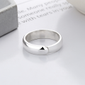wholesale S925 Silver Cloud Tide Pavilion Fashion Minimalist Smooth Surface Ins Trendy Versatile Design Open Adjustable Ring-0-2