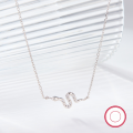 wholesale 925 Sterling Silver Light Luxury High-end Snake-shaped Diamond Inlaid Choker Necklace for Women, Cross-border Exclusive Supply Jewelry Wholesale-0-6