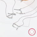 wholesale S925 Sterling Silver Amazon Best-Selling Women's Versatile Niche Chain Twelve Zodiac Signs Zircon Pendant European and American Jewelry-0-3