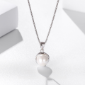 wholesale S925 Sterling Silver Fresh and Sweet Pearl Pendant, Niche Design Fashion Necklace Collarbone Chain with Pendant for Wholesale-0-0
