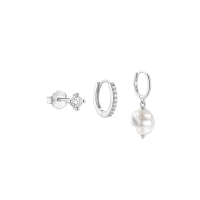wholesale 925 Sterling Silver New Hot-selling Earring Set For Women,-3-piece set - Platinum #3 925 silver
