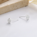 wholesale S925 Sterling Silver Minimalist Korean-Japanese Style Crystal-Inlaid Stud Earrings, Versatile and Elegant for Daily Wear-0-2
