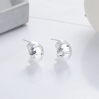 wholesale S925 Silver Yunchao Xuan Fashion Korean Japanese Rhombus Flash Cut Surface Cold Style Versatile Trendy Earrings Ear Clips-YFR468/approx. 3.7g 925 silver